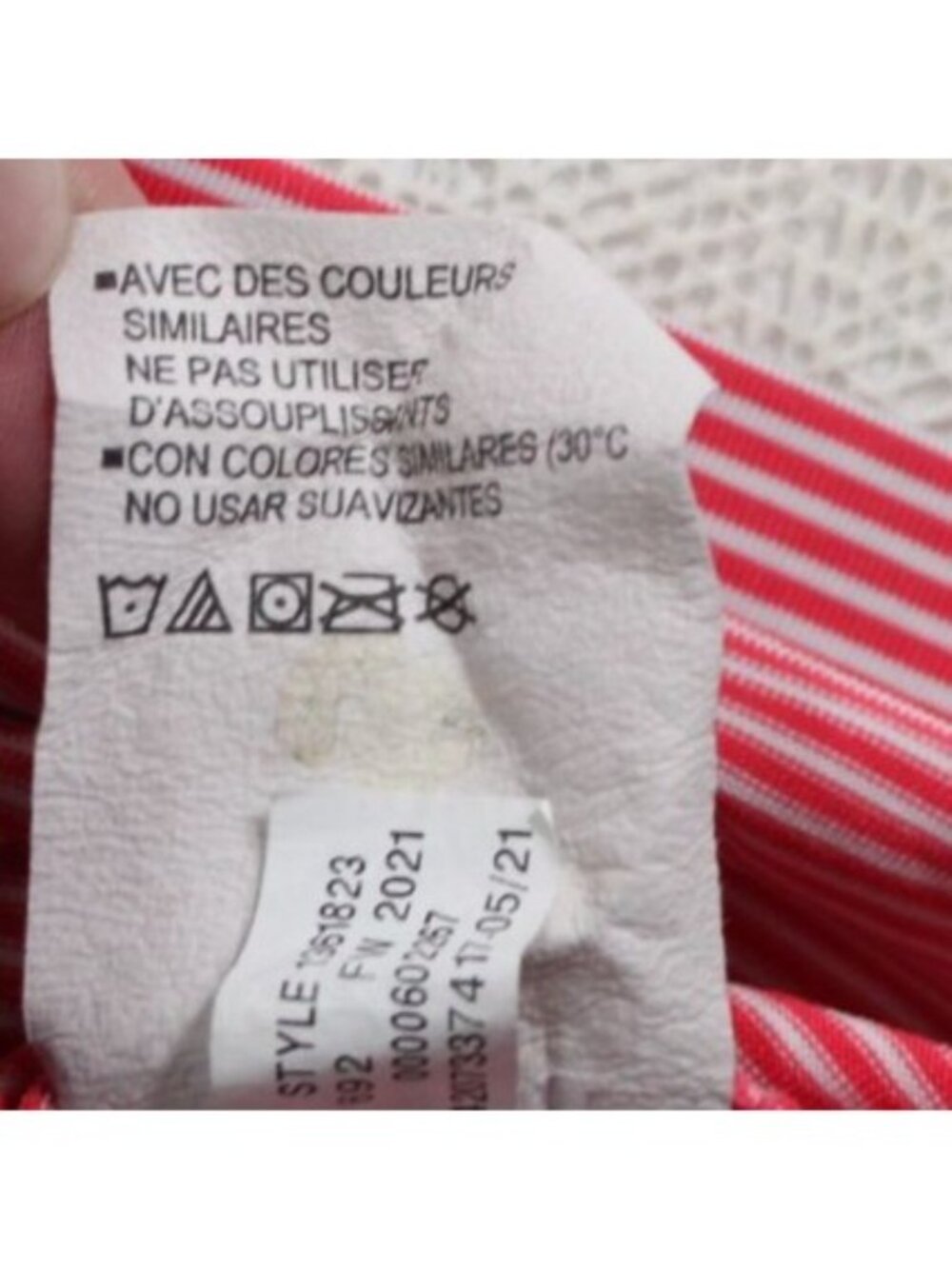 Under Armour Race City Steel Large Red & White Striped Performance Polo Shirt Me - Picture 5 of 8
